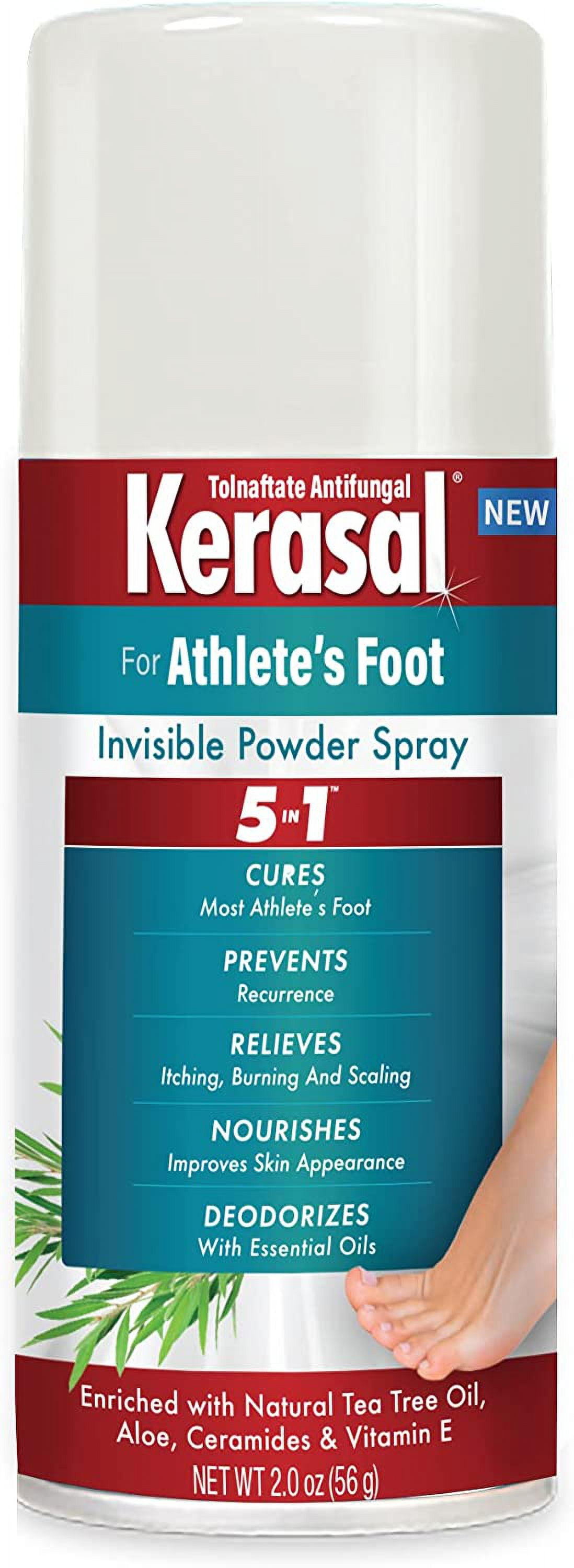 5in1 Athlete's Foot Invisible Powder Spray Symptom Relief, Soothing