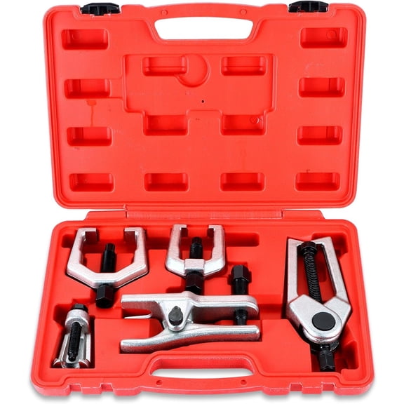 5-in-1 Ball Joint Separator | Pitman Arm Puller Tie Rod End Tool Set for Front End Service, Splitter Removal Kit Ball Joint