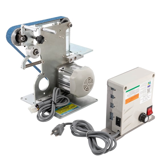5-in-1 Bench Grinder with Jade Saw Blade, Woodworking Saw Blade, Flexible Shaft & Carving Handle, 750W Motor, Adjustable Speed, for Polishing, Grinding, Cutting, and Carving