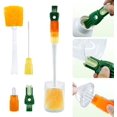 thumbnail image 1 of 5-in-1 Bottle Brush Set(2Pcs Green & Orange), Long Handle Bottle Cleaning Brush Straw Brush Nipple Brush Hard-corner Brush for Sports Water Bottles Caps Mugs Glasswares Tumblers Wine Decanters, 1 of 7