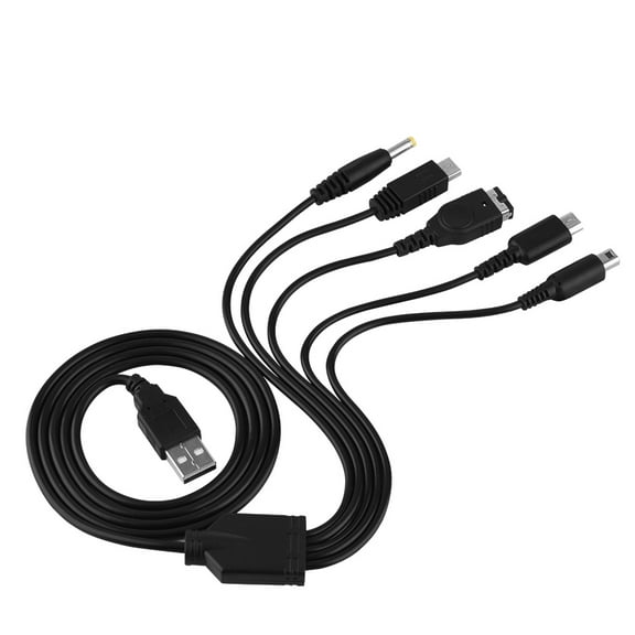 5 in 1 Charger USB for Nintendo NDS Ll XL 3DS Wii U PSP Multi Function Charging Cable
