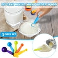 thumbnail image 1 of 5-in-1 Colorful Plastic Measuring Spoons Set – Tea, Flour, Coffee, Sugar, Spices Kitchen Utensils for Cooking & Baking (Random Color), 1 of 6