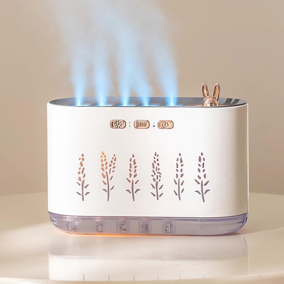 5-in-1 Cool Mist Humidifier & Aroma Diffuser for Bedroom | 700ML with 20 Color LED Lights, Music Sensing & Auto Shut-Off | Essential Oil Diffuser for Home Office