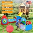 5 in 1 Crawl House Tunnel Portable Kids In/Outdoor Toddler Play Tent