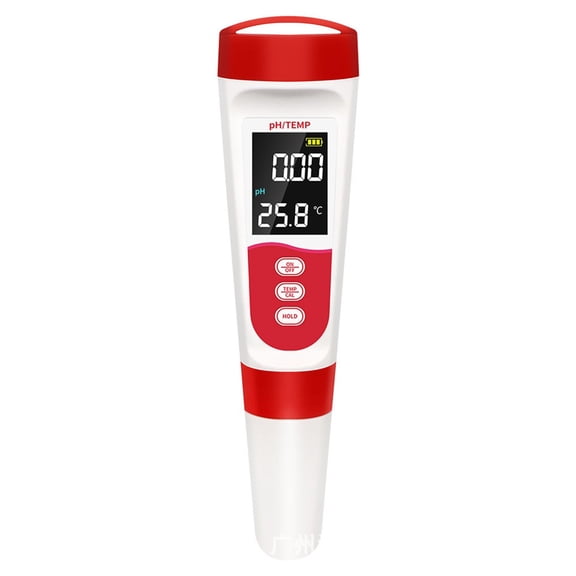 5-in-1 Digital pH and Temperature Meter with Salt Level Tester, Waterproof Portable Water Quality Analyzer for Pools, Aquariums and Hydroponics with LCD