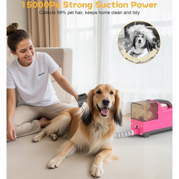 5-in-1 Dog Grooming Vacuum Kit