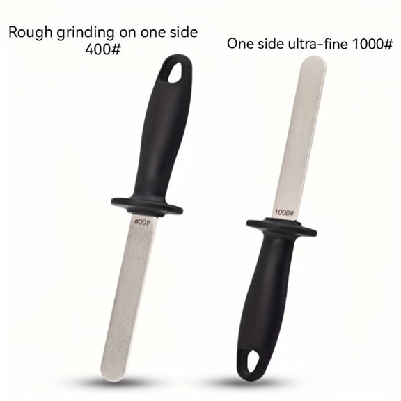 5-in-1 Double Sided Diamond Sharpening Stone, 400/1000 Grit Honeycomb Surface Knife Sharpener Plate with Tungsten Steel & Ceramic Scissor Sharpening Slots,Handheld Whetstone for Kitchen Outdoor Tools