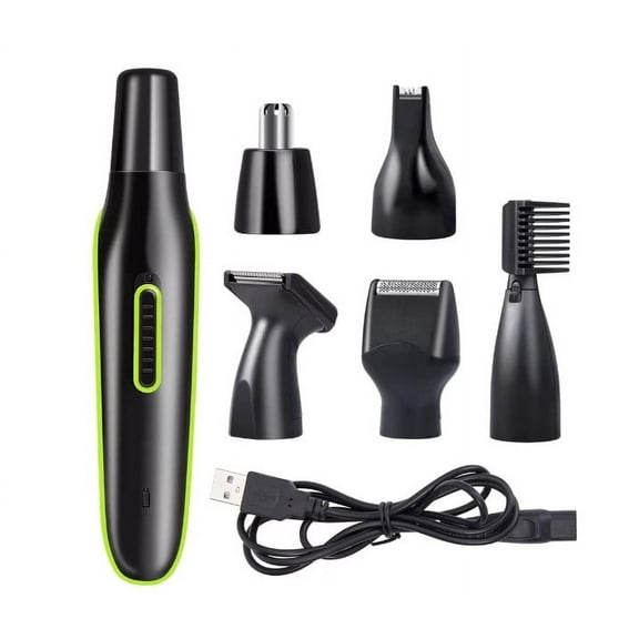 5 in 1 Electric Hair Trimmer Rechargeable Men Ear Nose Eyebrow Beard Shaver Set