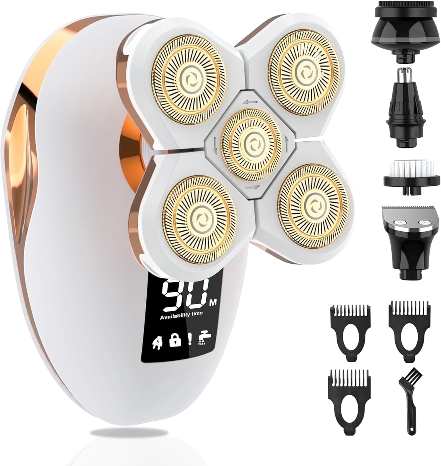 Aochakimg 5-in-1 Electric Razors for Women,  Rechargeab Electric Shaver Kit for Legs Bikini Body , Cordless Trimmer for Womens Bikini Grooming