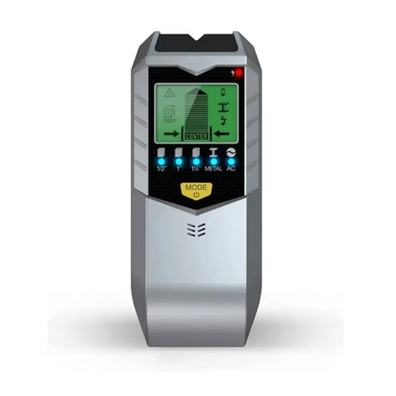 5-in-1 Electronic Wall Scanner | Multifunctional Stud/Metal/AC Wire Detector with LCD Screen, Center Finding & Deep Scanning (Battery Not Included)