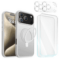 thumbnail image 1 of 5-in-1 Entronix Bundle designed for iPhone 17 Pro, Magnetic Ring Case with Kickstand, 2 Tempered Glass, 2 Camera Lens, 1 of 9