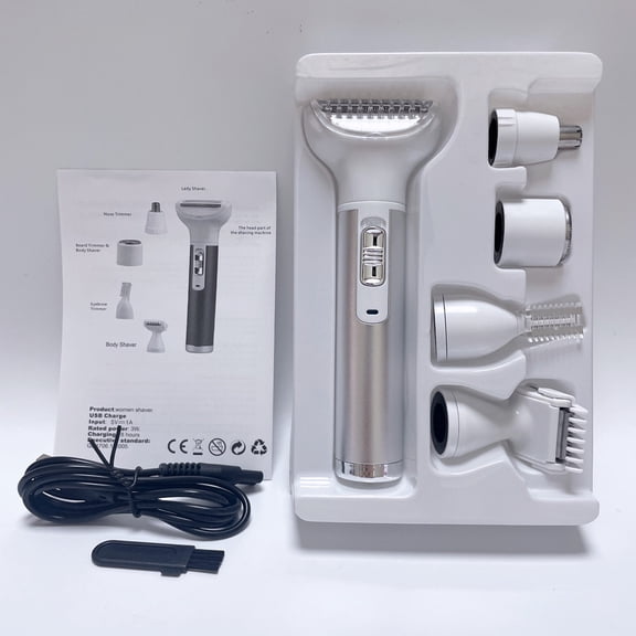 5 in 1 Facial Hair Removal, Electric Eyebrows Shaver, Electric Shaver Easy Cleaning, Nose Eyebrow Trimmer, Facial Hair Trimmer