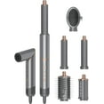 thumbnail image 1 of 5-in-1 Foldable Hot Air Styler Kit, Professional Hair Dryer Brush System with Auto-Wrap Curlers & Volumizing Brush for All Hair Types, 1 of 7