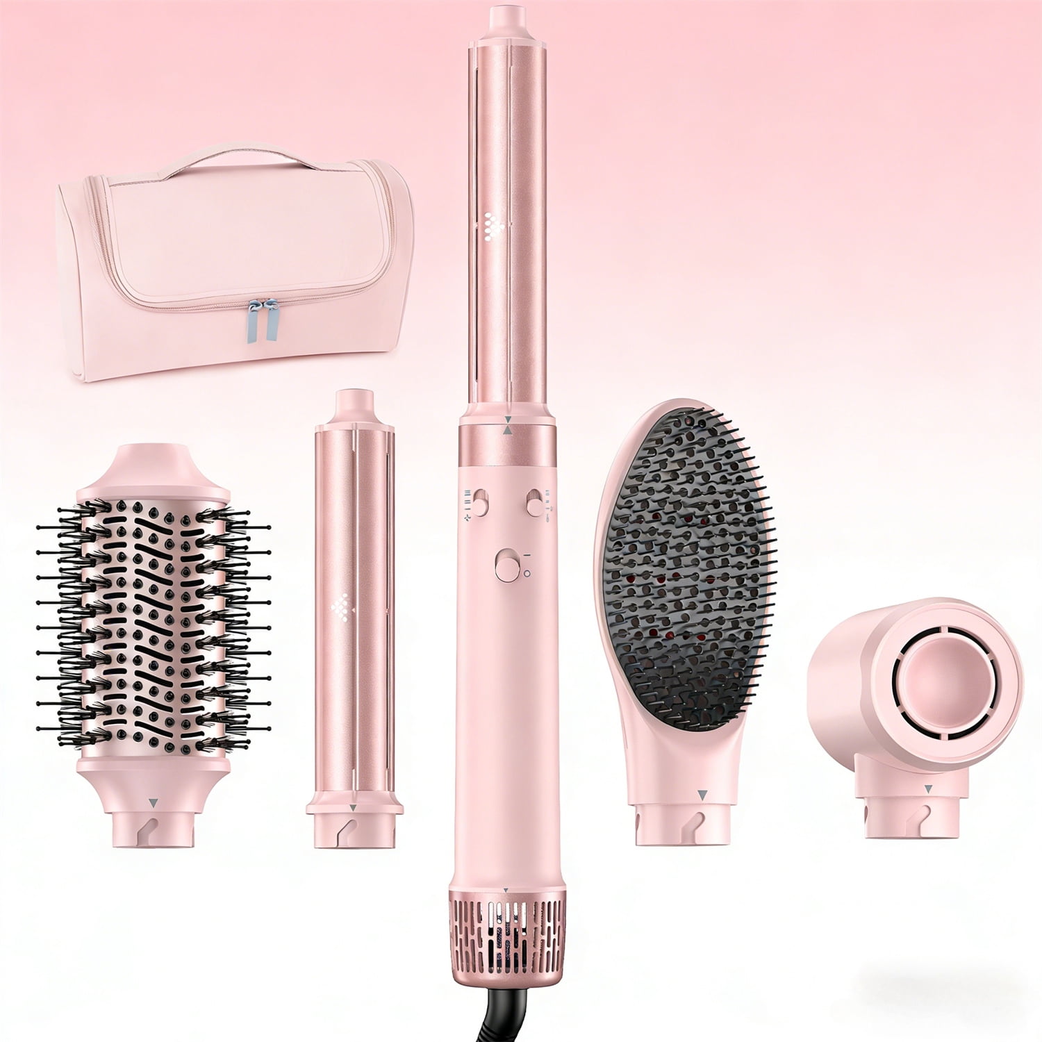 5 in 1 Hair Dryer Brush with Fast Drying Blow Dryer & Travel Bag