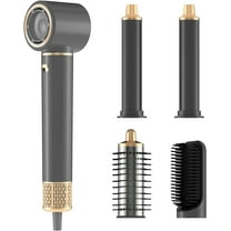 5-in-1 Professional Hot Air Styler Kit, Complete Hair Dryer Brush System with 110,000 RPM Motor for Volumizing, Smoothing & Auto-Wrapping Curls