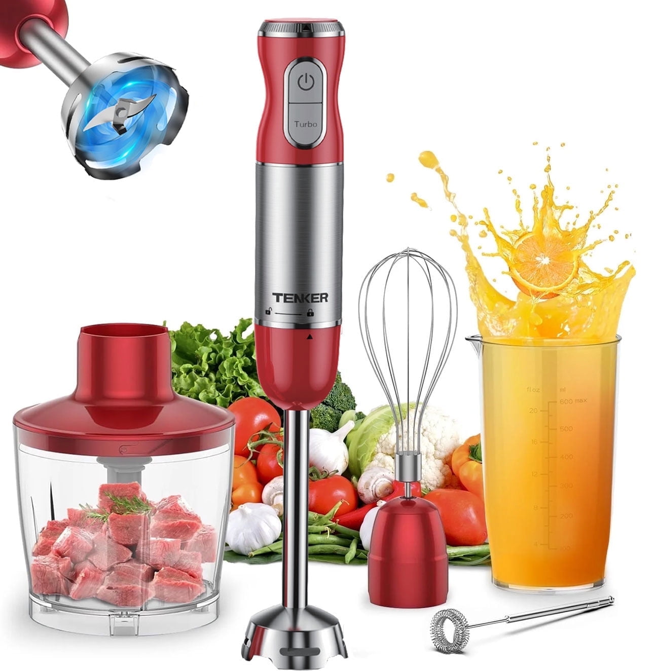 ミューラーオーストリア ハンドブレンダー Amazon.com: Mueller Immersion Blender Handheld - 8 Speed