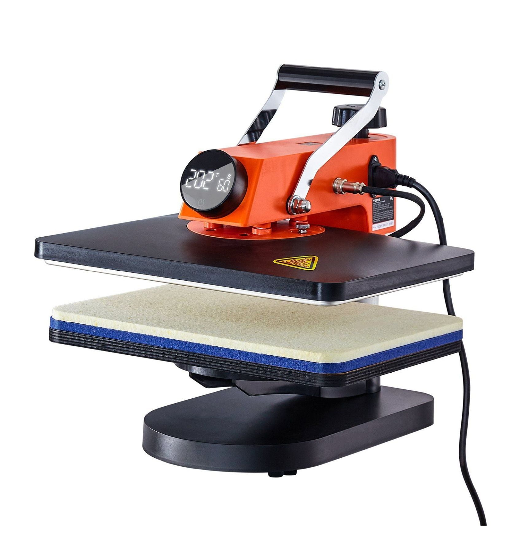 5-in-1 Heat Press Machine 12x15", Fast Heating Sublimation Printer for T-Shirts, Caps, Mugs, Bags & More
