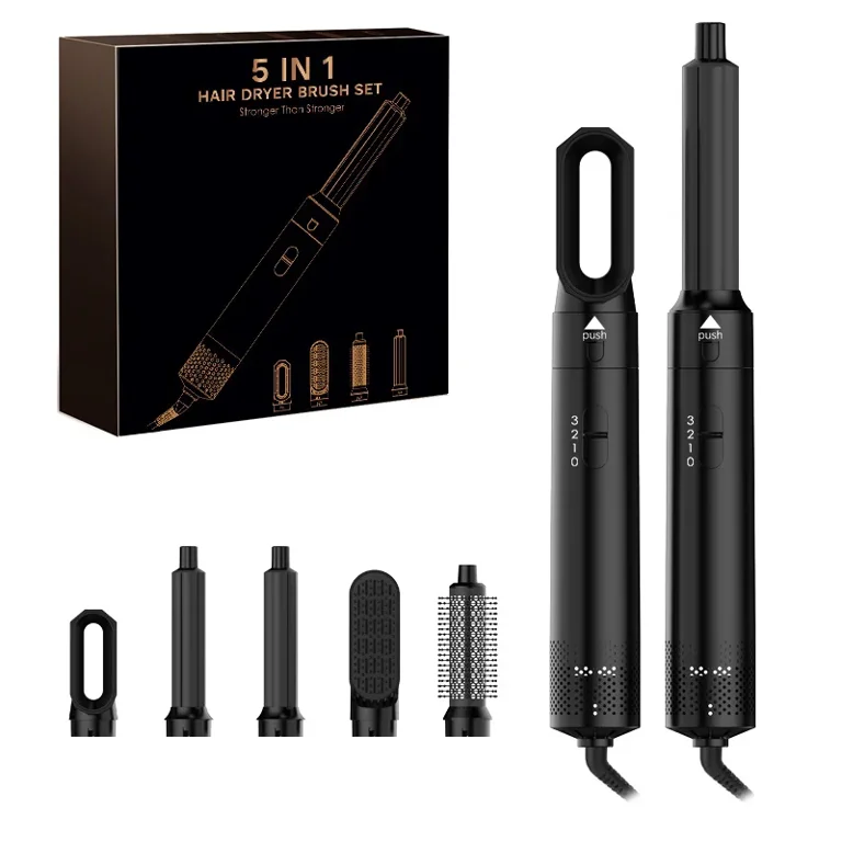5-in-1 Hot Air Hair Styler Set - Hair Dryer Comb with Air  display picture 3