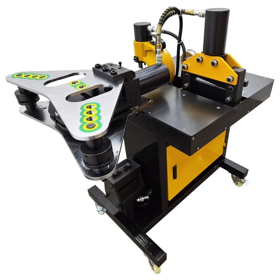5-in-1 Hydraulic Busbar Processing Machine Copper Aluminum Busbar Cutter Puncher Flat Vertical Bending Knurling Machine