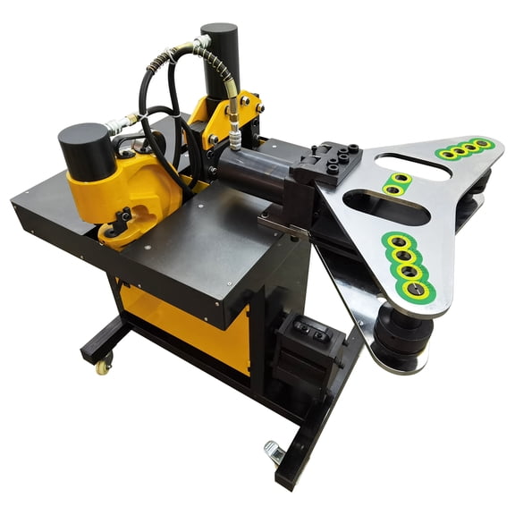 5 in 1 Hydraulic Busbar Processor Machine for Punching, Cutting, Flat/Edge Bending, Embossing