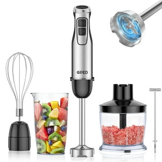 Robot Coupe MMP240COMBI Variable-Speed Mini Power Mixer Immersion Blender  with 10-Inch Arm/Shaft and 7-Inch Whisk, 120v, Grey
