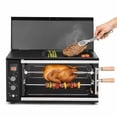 thumbnail image 1 of 5-in-1 Indoor Electric Grill with Rotisserie & Skillet - 32L Capacity, Sunmaki 1800W Countertop Vertical Rotisserie Oven for Roasting Chicken, Meat & Sausages, 1 of 8