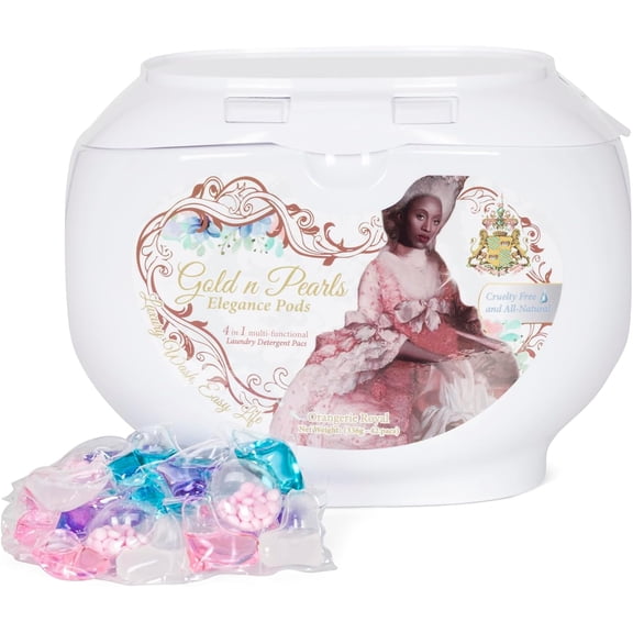 5-in-1 Laundry Pods, Orangerie Royal Scent - Stain Remover, Fabric Softener, Fragrance Booster, Brightener & Deep Clean, 42 Count