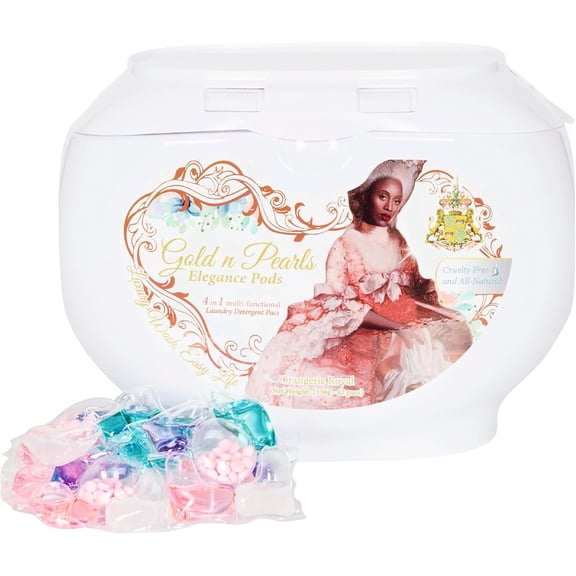 5-in-1 Laundry Pods, Orangerie Royal Scent - Stain Remover, Fabric Softener, Fresh Scent & Deep Clean, @ 42 Count # !