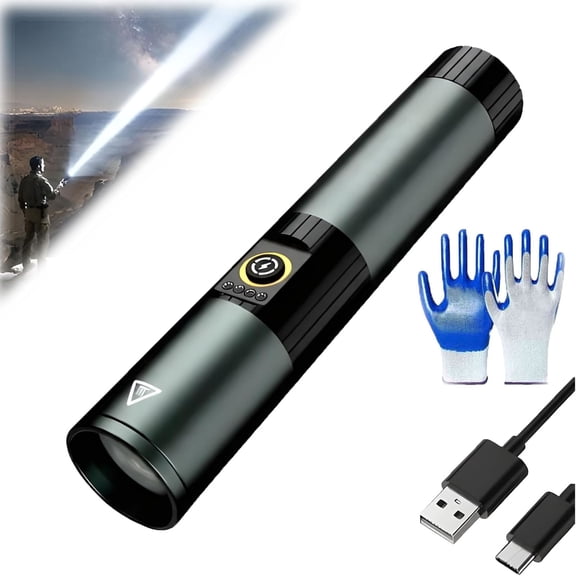 5-in-1 Magnetic Flashlight 1800LM Rechargeable Multi-Color Torch, Rechargeable Flashlights High Lumens 1800, EDC Flashlight with Magnetic, Pocket Flashlight Super Bright