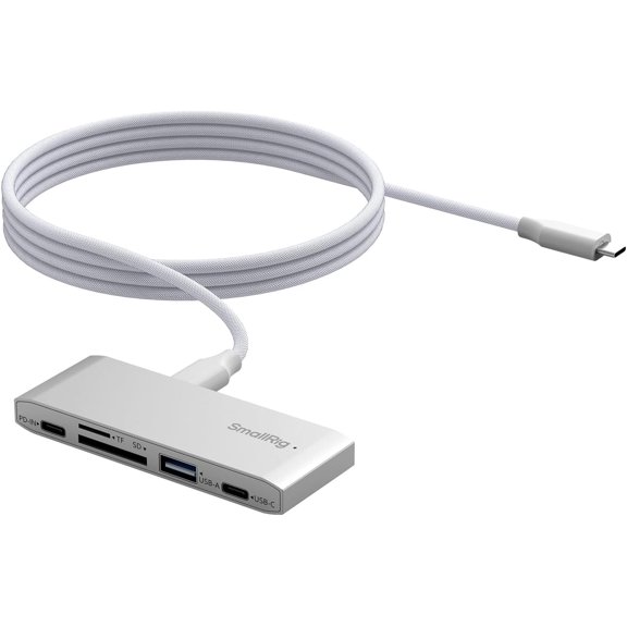 5-in-1 Memory Card Reader, Dual USB-C & SD/TF Card Slots, 65W PD Charging, for SD, SDHC, SDXC, Micro SD, Micro SDXC, Micro SDHC Cards, Travel Photography - 4746