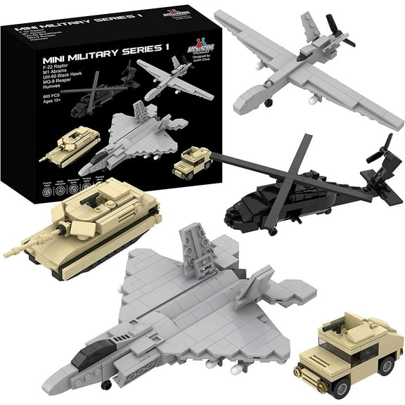 5 in 1 Military Building Block Set (665 Pieces)