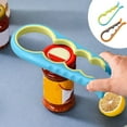 thumbnail image 1 of 5-in-1 Multi-Function Jar & Bottle Opener with Non-Slip Grip - Opens 99% of Lids with Ease - Ergonomic Design - Sturdy Plastic Construction - Fits All Hand Sizes - Kitchen Essential for Seniors, 1 of 6