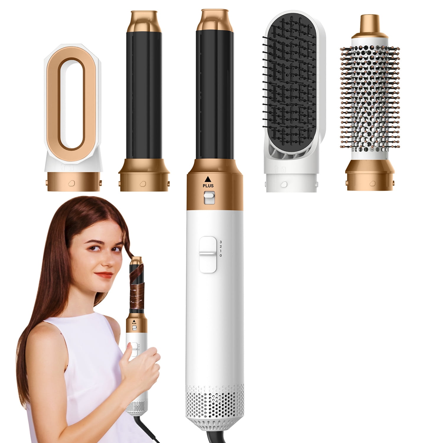 5 in 1 Multi Hair Dryer Styler: High-Speed Negative Ionic Brush for ...