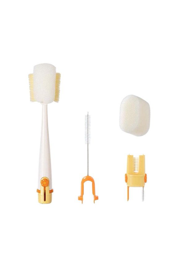 5-in-1 Multifunctional Bottle Cleaning Brush Kit – Water Bottle, Straw, Tumbler & Glass Cup Cleaner with Detachable Heads