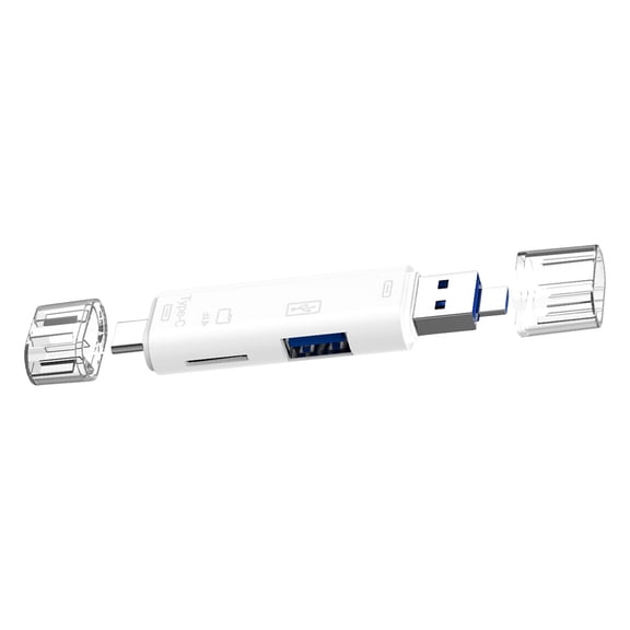 5 in 1 Multifunctional Card Reader USB Type C Memory Card Reader Adapter For Smartphone Tablets Laptop Computer Dock