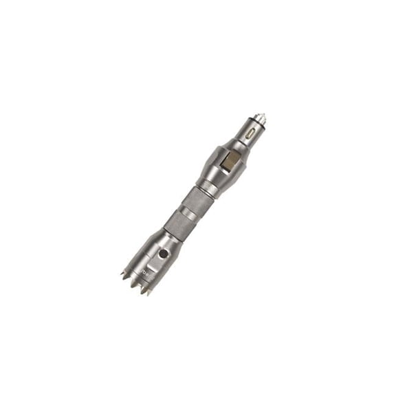 5-in-1 Multifunctional LED Flashlight with Car Emergency Escape Tool Kit, Grey