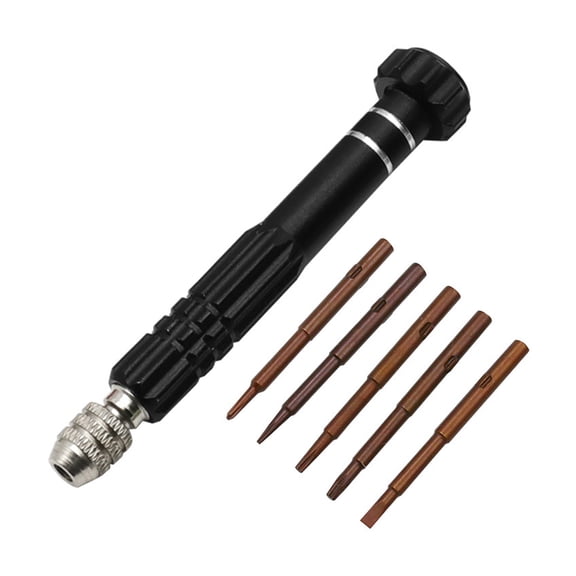 5 in 1 Multifunctional Screwdriver Disassembly with Antislip Handle for Assembling Furniture Computer Glasses Repair