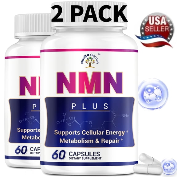 5-in-1 NMN (Beta Nicotinamide Mononucleotide), NMN  Supplement w/CoQ10, NAC, Alha Lipoic Acid, Resveratrol, Support  Skin Cell Health*, Anti-Aging & Energy, 60 Capsp