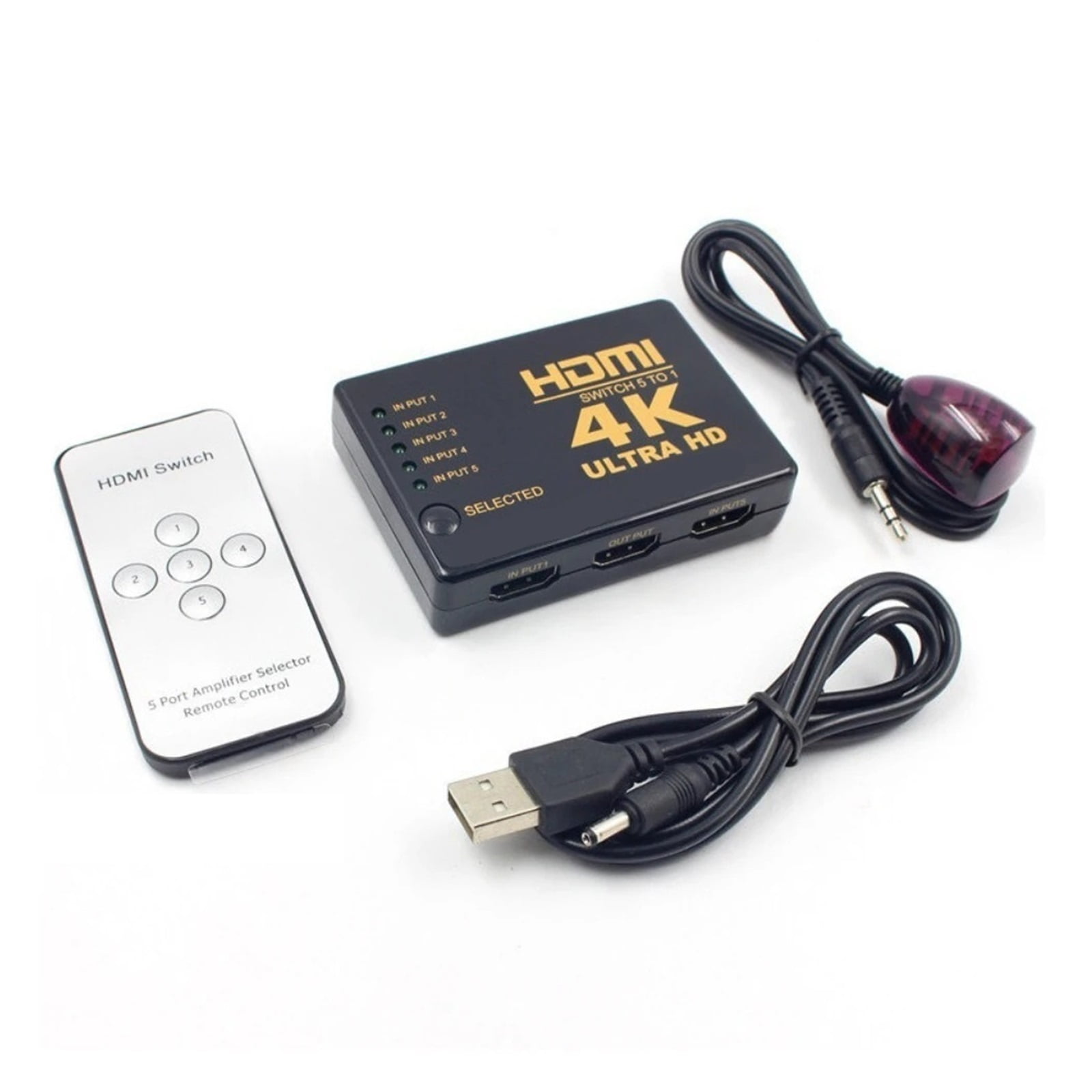 5 in 1 Out HDMI Switch KVM Switcher HD 4K Video Switches Splitter HDMI ...