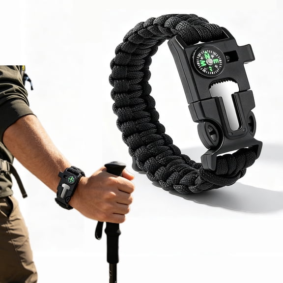 MGDYSS 5-in-1 Survival Signal Whistles Tactical Gear with Compass & Whistle
