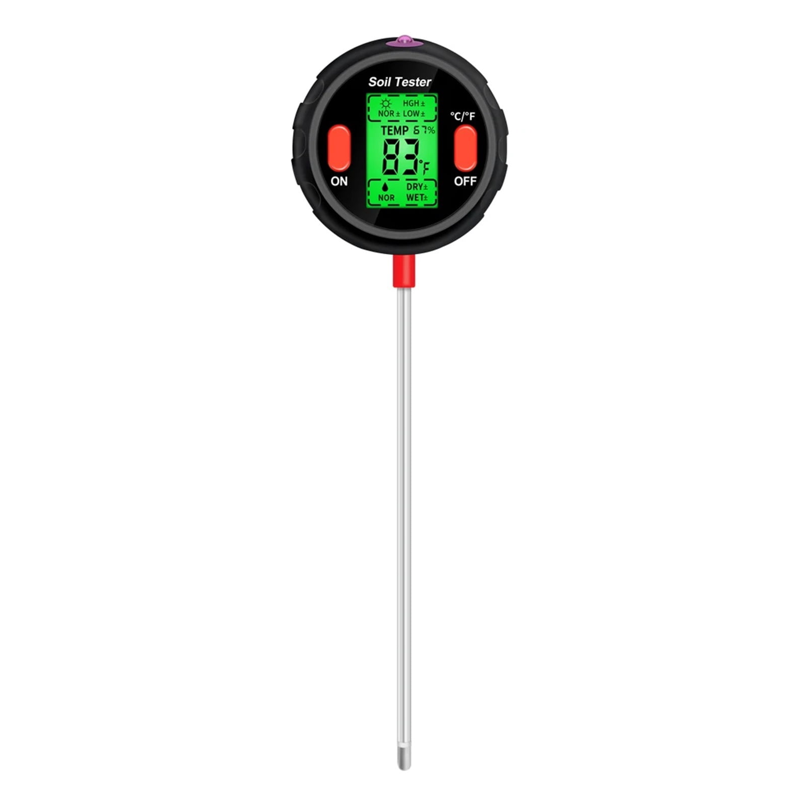 5 In 1 Soil Ph Meter Humidity Moisture Light Temp Soil Acidity Tester Moisture Sensor For Plants Flowers Garden Tool