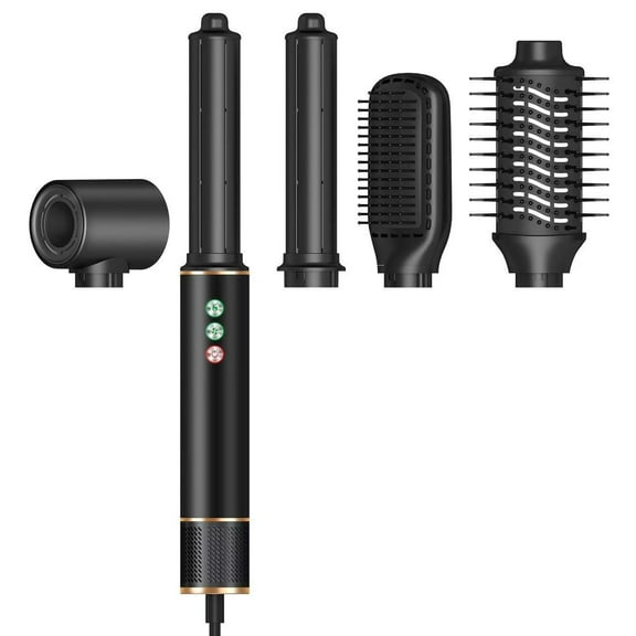 5-in-1 Professional Hot Air Styler Kit, Complete Hair Dryer Brush System with 110,000 RPM Motor for Volumizing, Smoothing & Auto-Wrapping Curls