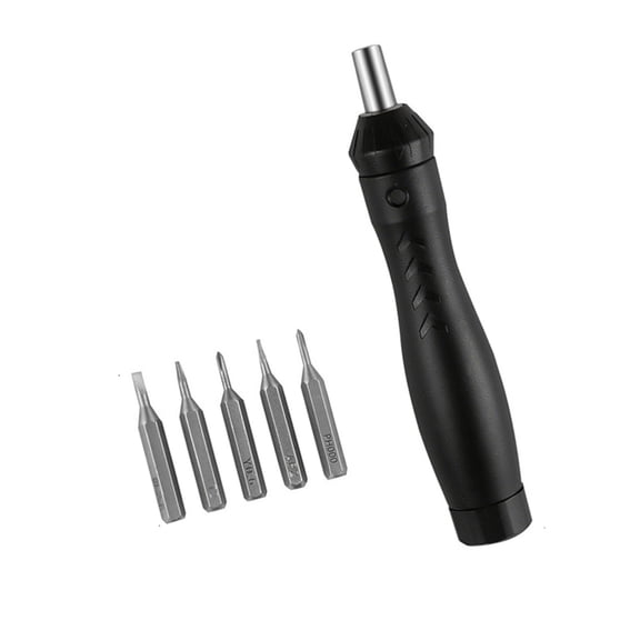 BQBQERT Space Saving Ratcheting Screwdriver with 5 Bit Comfortable Nonslip Handle Tool Set for Craft Projects