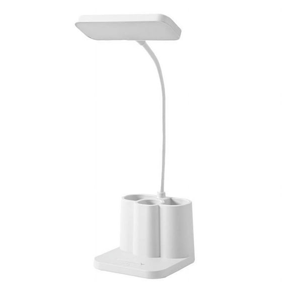 5-in-1 Rechargeable LED Desk Lamp - , 3 Light Modes, USB Port, Pen/Phone Holder, for Home Office Dorm Room