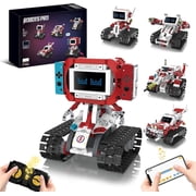 5-in-1 STEM Robot Building Kit with Remote Control & APP, Science Robot Educational Toys for Kids Age 8-16, Birthday Gifts for Boys Girls with 358 Piece