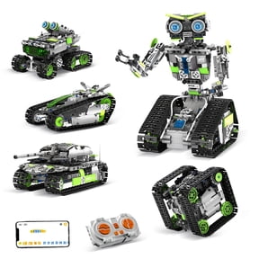 5 in 1 STEM Robotics Kit Remote Control & App Controlled 757 Pieces DIY Building Science Educational Kit Birthday Present for Teen Boys and Girls