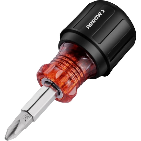 5-in-1 Sbby Screwdriver, Multi-Bit Screw Driver & Nut Driver, Premium S2 Steel, Comfortable Grip, with Phillips, Slotted, Hex Socket, for Tight Spaces and Various Screw Tas