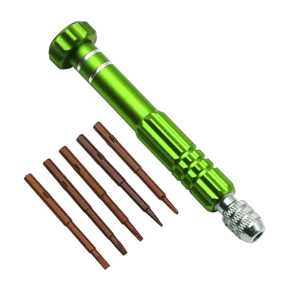 5 in 1 Screwdriver Disassembly Tool Set with Interchangeabled Heads Suitable for Furniture Assembly and Car Maintenance