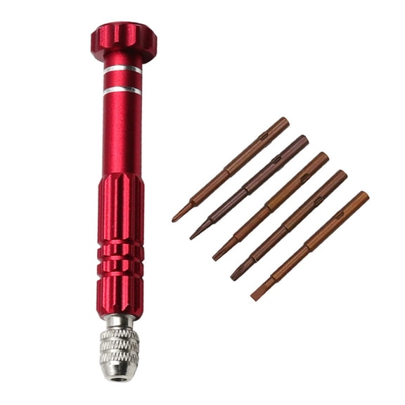 5 in 1 Screwdriver Disassembly Tool Set with Interchangeabled Heads Suitable for Furniture Assembly and Car Maintenance