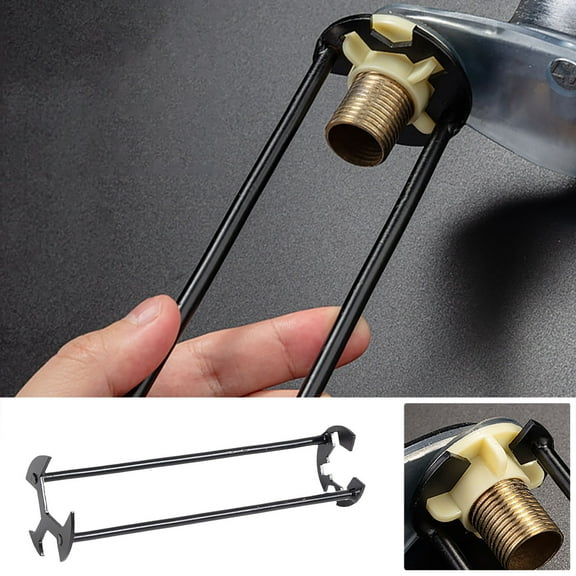 5-in-1 Sink Basin Wrench Tool | Upgraded 360° Rotating Faucet Wrench Set | Multi-Function Alloy Steel Plumbing Tool for Bathroom Kitchen Pipe Installation Removal | Universal Fit | 1 Pack